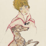 Egon Schiele, Kobieta z chartem