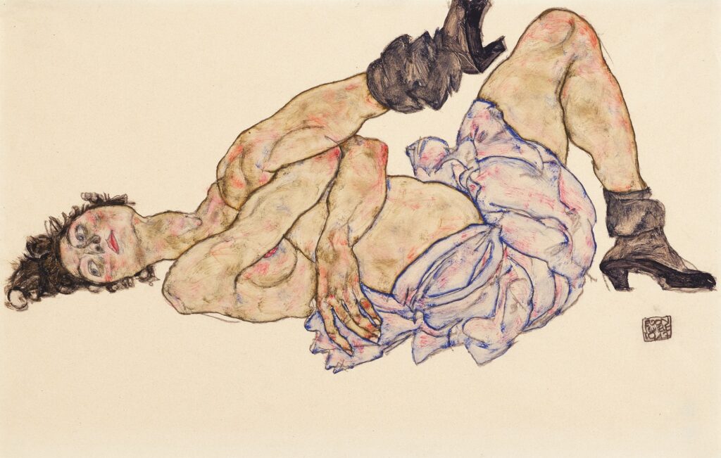 Egon Schiele, Leżąca kobieta